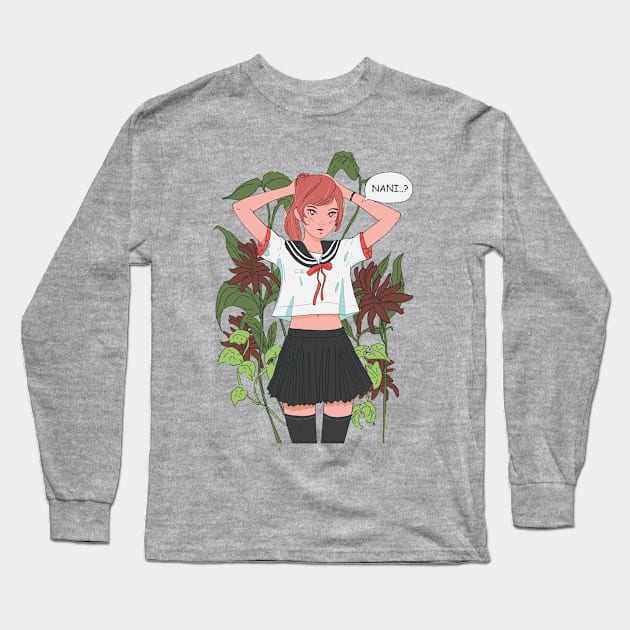 Sailor fuku Long Sleeve T-Shirt by idqbaka